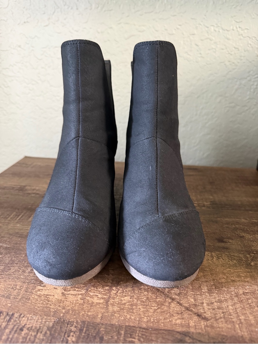 Women’s Black Suede Ankle Boots - TOMS